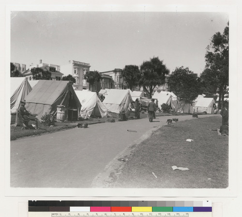 [Refugee camp. Jefferson Square?]