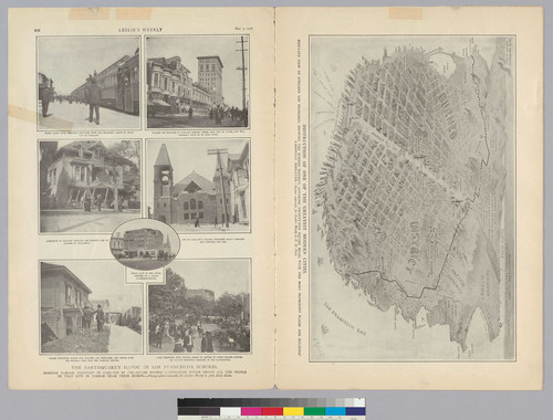 Leslie's Weekly: Devastation of San Francisco Business Centre, May 3, 1906