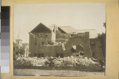 [Earthquake damage in Santa Rosa.]