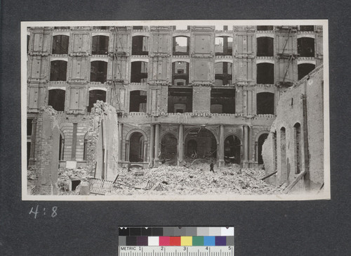 Ruins, Palace Hotel. [New Montgomery St. entrance.]