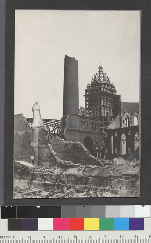 [Call Building seen through ruins, South of Market.]