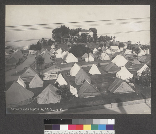 Refugees in La Fayette [i.e. Lafayette] Sq., S.F. Cal. No. 37