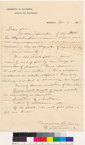 Letters between E.S. Larsen Jr and J.W. Riley