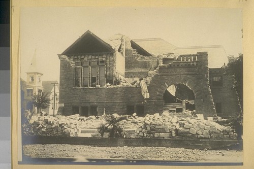 [Earthquake damage in Santa Rosa.]