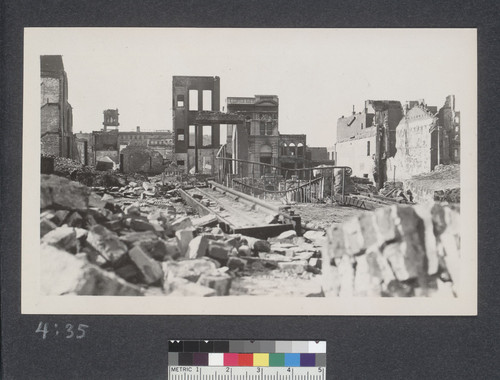 Ruins of Chinatown, S.F. [Ruins of Hall of Justice in distance, left.]