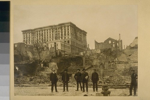 [Farimont Hotel ruins, probably from Powell near Sacramento Street.]