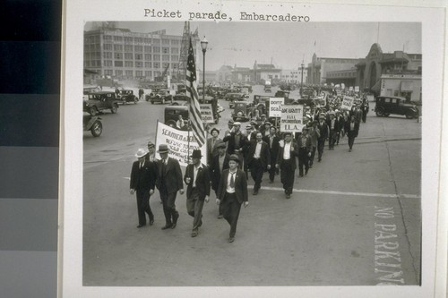 Picket parade, Embarcadero, Friday May 10, 1934