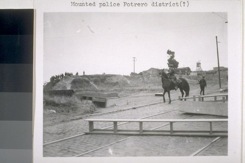 Mounted police, Portrero district [?]