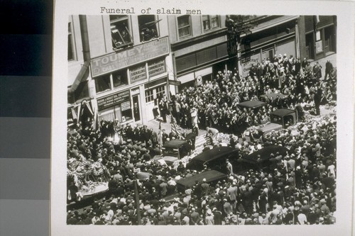 Funeral of slain men