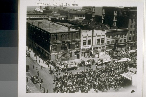 Funeral of slain men