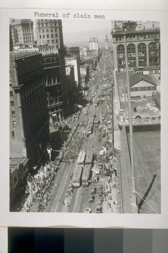 Funeral of slain men