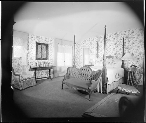 Parsons, Louella, residence. Bedroom