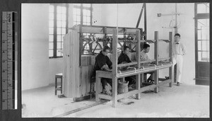 Testing equipment for reeling silk, Guangzhou, Guangdong, China, 1926