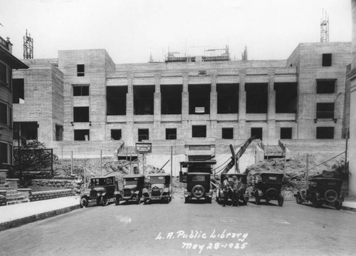 LAPL Central Library construction, view 48