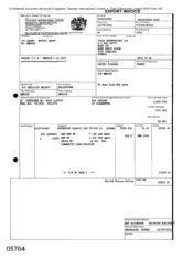 [Invoice from Gallaher International Limited to Tlais Enterprises Ltd for Sovereign Classic Lts cigarettes]
