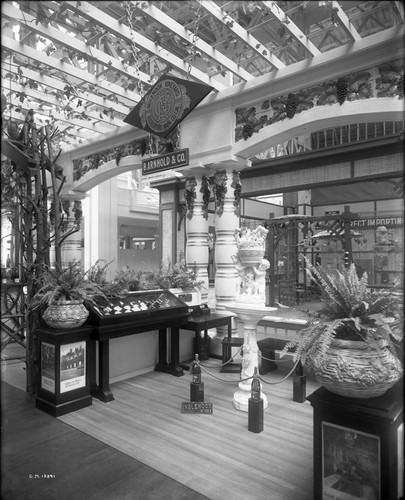 B. Arnhold and company’s exhibit of Inglenook Vineyards. Second image