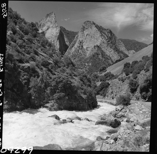 South Fork Kings River, high water. Misc. Geology, Windy Cliffs