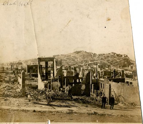 Ruins at Nob Hill, San Francisco, Calif