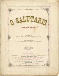 O salutaris : solo and duet / Rev. V. Di Marzo