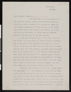 Hamlin Garland, letter, 1916-07-23, to James Stuart Blackton