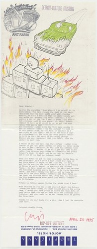 Letter to Stanley Marsh from Chip Lord (Media Burn)