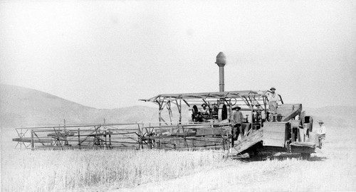 Berry's combined steam traction harvester