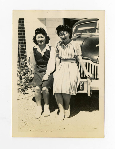Mae Sasaki with sister