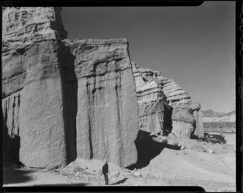 Scenic desert cliffs in Red Rock Canyon State Park, California, 1928