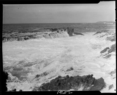 Rocks and surf, Laguna Beach, 1925