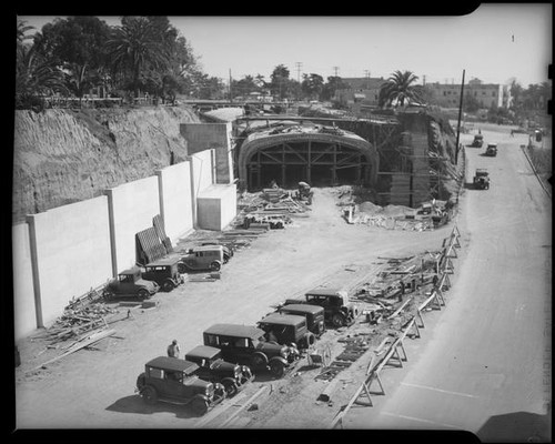 McClure Tunnel under construction, Santa Monica, 1934