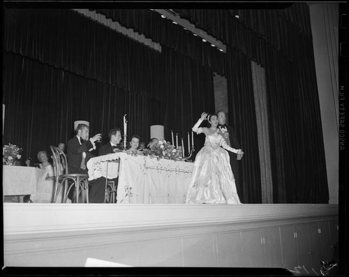 Production of the opera La Traviata, Hollywood or Pomona, 1949