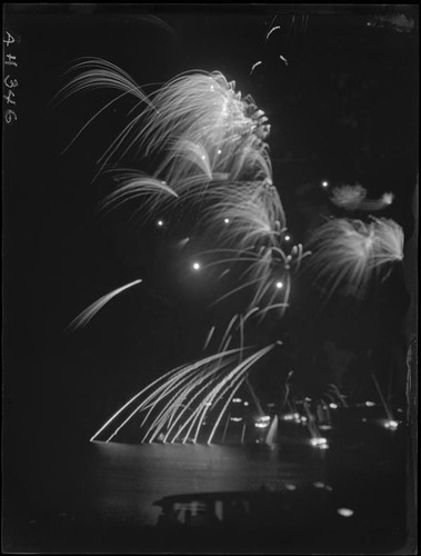 Fireworks, Lake Arrowhead, 1929