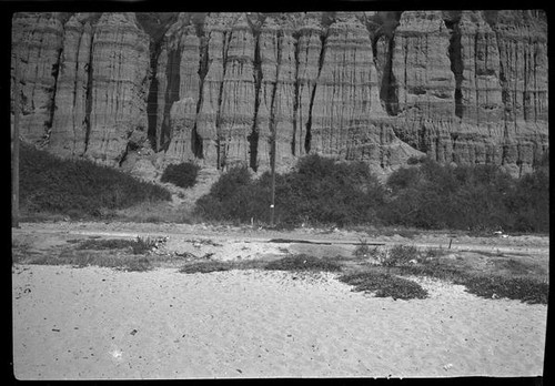 Palisades Park cliff, Santa Monica, 1929