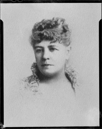 Portrait of poet Ina Donna Coolbrith, 1880's, rephotographed 1940