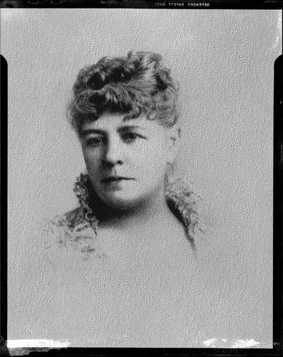 Portrait of poet Ina Donna Coolbrith, 1880's, rephotographed 1940