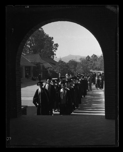 Graduation ceremony, Los Angeles City College, Los Angeles, circa 1931-1938