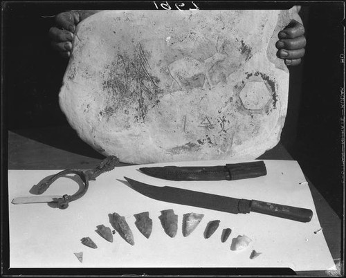 Archeaological finds, Palos Verdes Estates, 1930 or 1931