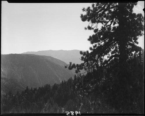 View from Rim of the World Drive, San Bernardino County, [1929 or 1930]