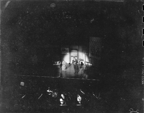 Production of the opera La Boheme, Santa Monica, 1955