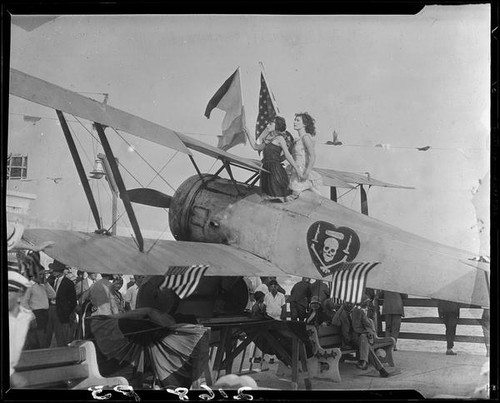 Hanriot HD.1 fighter plane, Ocean Park Pier, Santa Monica, 1928