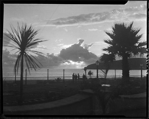 Sunset from Hotel Playa de Ensenada, Ensenada, 1931