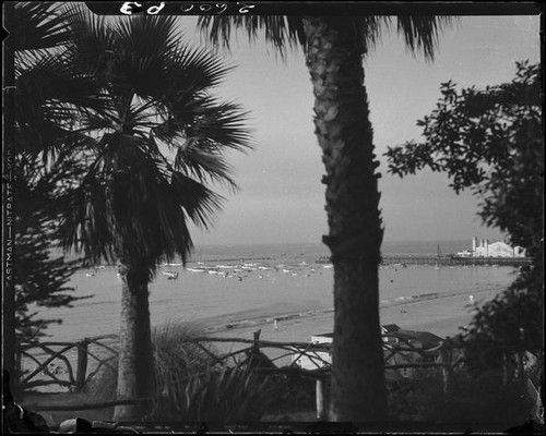 Santa Monica Bay from Palisades Park, Santa Monica, [1930s?]