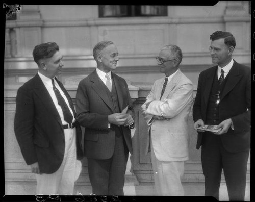 Charles Vickrey and three men, [1932?]