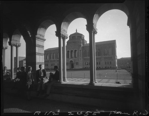 Powell Library from Royce Hall, University of California, Los Angeles, 1928