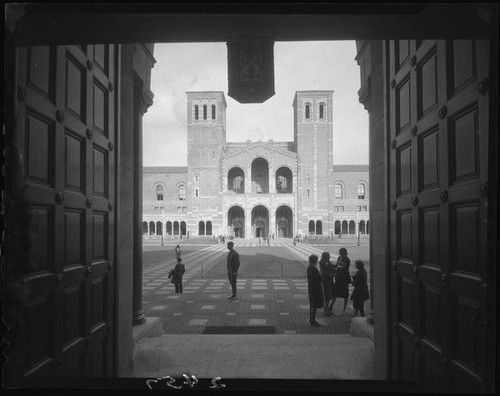 Royce Hall from Powell Library, University of California, Los Angeles, 1930