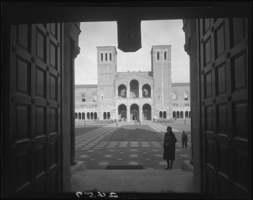 Royce Hall from Powell Library, University of California, Los Angeles, 1930