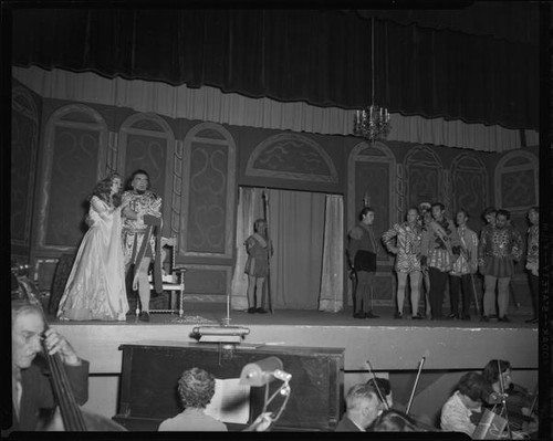 Performers in a Santa Monica Civic Opera production, Santa Monica, 1956