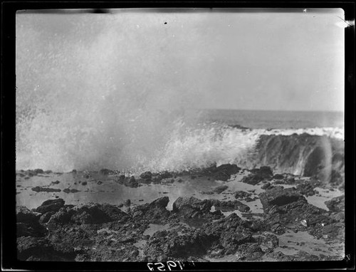 Rocks and surf, Laguna Beach, 1925