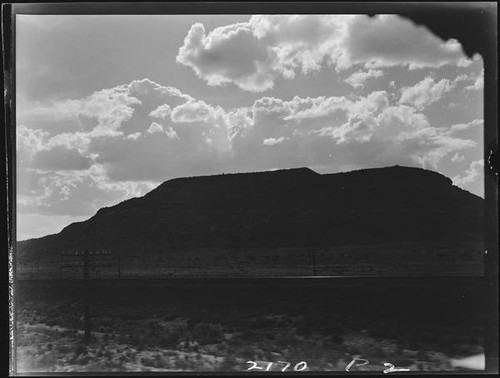 Mesa and clouds, Kansas, Colorado, or New Mexico, 1925