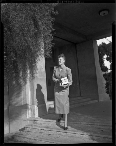 Miriam Braun, at UCLA, Los Angeles, 1949